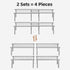 Set 4 Counter STORAGE MANIAC of Expandable Kitchen Cabinet Organizer Shelf Kitchen Shelves Spice Rack Kitchens Storage