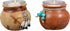 Southwest Pots Candle Holders – Set of 2 Rustic Votive Holders with Twine & Bead Accent – 3.6" x 2.8"