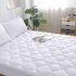 WhatsBedding Waterproof Mattress Pad, Full Size Cotton Top with Down Alternative Filling, Fitted Quilted White Mattress