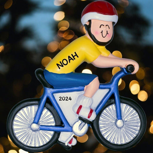 OC-123-M Bicycle Rider Ornament