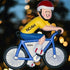 OC-123-M Bicycle Rider Ornament