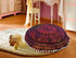 22 Inch Throw Floor Pillow Covers Tie Dye Round Pouf Seating Home Decor Flower Printed Indian Mandala Ottoman Cotton