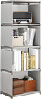 4-Cube Storage Organizer Shelf Tool-Free Assembly Cube Bookcase for Bedroom, Closet &