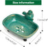 Sungmor Heavy Duty Cast Iron Hand Soap Holder, Antique Green Finish, Decorative Tabletop Soap Dish Tray