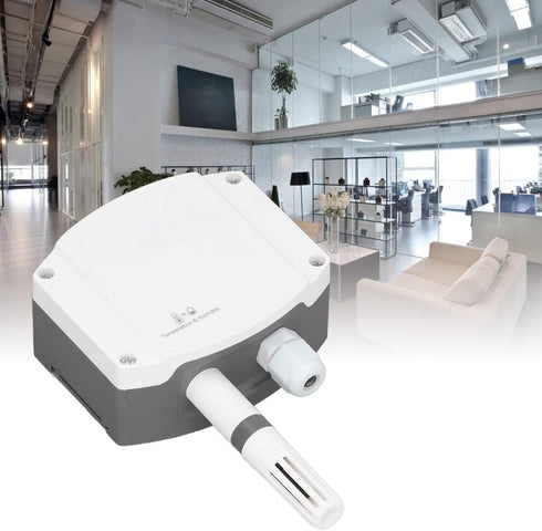 Temperature and Humidity Transmitter, 4-20mA DC 10-30V High Accuracy Analog Sensor for Industrial, Agricultural Use