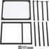 UHGD001B YMYNY C-Shaped End Table, Tempered Glass Sofa Side Table, TV Tray CouchTable That Slide Under for Small Space