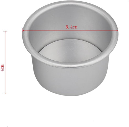Mini Springform Pans, 2.5 Inch Anodized Aluminum Cake Mould, Removable Bottom Pudding Mold, 5 Pack