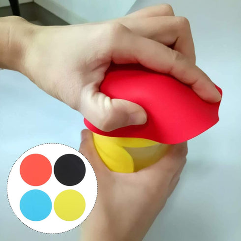 Multicoloured Silicone Bottle Opener Grippers, 4Pcs Rubber Jar Gripper Pads, Round Non-Slip Kitchen Coasters for