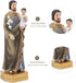 Galiyen St. Joseph and Child Jesus Statues, Hand-Crafted 8 Inch Resin Figurines, Catholic Religious Decoration