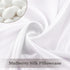 Adubor Mulberry Silk Pillowcase, 23 Momme 6A Grade Fibers, 900 Thread Count, Queen 20''x30'', White
