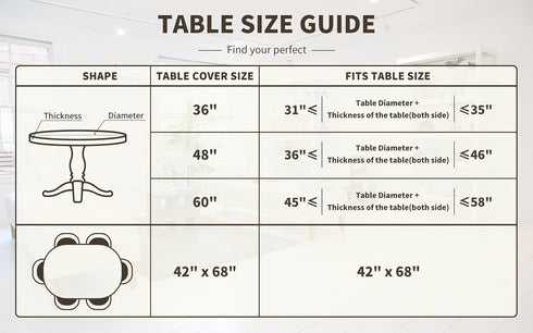 UMINEUX Round Fitted Vinyl Tablecloth, Waterproof Wipeable Round Cover for Indoor Outdoor Use, Grey Marble