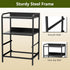 YEYSHAOM 2 -55LB Night Stand with Fabric Drawer and Sturdy Metal Frame, Lightweight & Durable Load Capacity