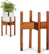 Fox & Fern Mid Century Plant Stand 8 Inch Fixed Size Wooden
