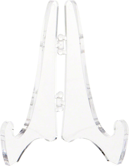 Plymor Clear Acrylic Mini Adjustable Folding Display Easel, 2.875" H x 2.125" D