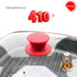 Universal Replacement Knob for Pot Pan Lids, Silicone Heat Resistant Cover, BPA Free, Dishwasher Safe, 2Pack Black & Red