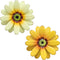 YEAHOME 10'' Sunflower Wall Decor, Metal Flower Art for Indoor or Outdoor, Set of 2 Wall Sculptures
