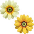YEAHOME 10'' Sunflower Wall Decor, Metal Flower Art for Indoor or Outdoor, Set of 2 Wall Sculptures