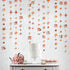 Rose Gold Number 21 Circle Dot Twinkle Star Garland Kit for Girls 21st Birthday Decoration, Metallic Hanging Streamer
