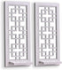 Aeveco Set 2, Wall Mirrored Candle Sconces of Decorative Wooden Candle Holder, Rustic Candle Sconce, White Living Room