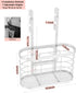 Hair Dryer Holder - 3 in 1 Hair Tool Organizer, Adjustable Height Wall Mounted for Hair Dryer, Flat Irons, Curling Wands