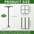 1 12"x12"x50", No-Hammer Pcs Heavy Duty Dragon Fruit Trellis Adjustable Metal Dragon Plant Support Stand, Durable