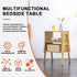 KKTONER Modern Bamboo Nightstands End Tables Bedroom with Storage Small Bedside Table for Living Room Office (Natural)