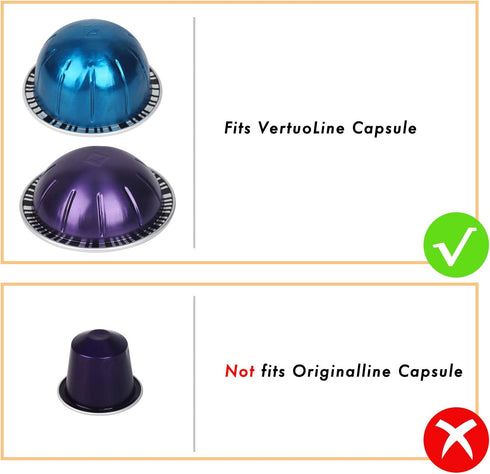 GEESTA Reusable Aluminum Foil Seals Kit, Compatible with Nespresso Vertuoline Capsules
