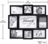 Malden International Designs The Love of a Family Dimensional Collage Picture Frame, Black, 8 Options, 6-4x6 & 2-4x4