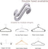 Mlici Connector Hooks Hanger Extenders for Velvet Hangers, Heavy Duty Space Saving Mini Cascading