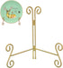 6 Inch Gold Plate Stand, Collapsible Iron Display Holder for Photos, Decorative Plates, Artwork (2-Pack)