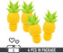 4Pcs Wine Stoppers for Bottles, Pineapple Silicone Caps, Reusable Wine Bottle Sealer, Funny Wine Stopper