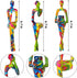 3Pcs Graffiti Thinker Statue Accents Reading Women Sculptures, Modern Aesthetic Figurine Decoration, Abstract Art