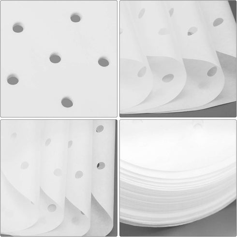 Beasea 11 Inch Air Fryer Parchment Paper, 200pcs Disposable Liners for Air Fryer and Steaming Basket