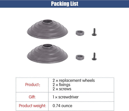 Ball Wheel and Soleplate Replacement for Dyson V6 V7 V8 V10 V11 V12 DC58 DC59 DC62 DC74 Vacuum Cleaner Parts