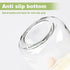 16oz 4 SHOWIN Overnight Oats Containers with Lids, Glass Jars with Lids pcs, Apricot, Wide Mouth Mason jars for Salad