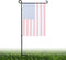 YEAHOME Garden Flag Stand Holder, Metal Premium Weather-Proof Flagpole for Christmas Garden Decor