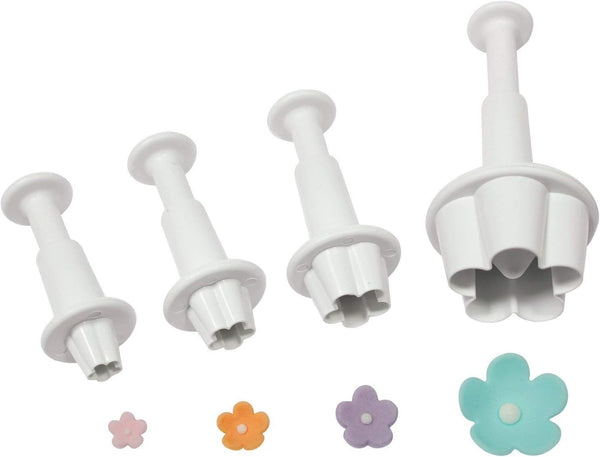 PME Plunger Cutters, Flower Blossom, Set of 4, 4-Pack