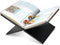 Book Stand: Recipe Holder for Display, Open Book Display Stand for Cookbooks, Magazines, Textbooks (Black)