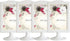 Rikyo 4 Pack Standing Photo Frames,Self Standing Photo,Vertical Mount Sign Holders 4x6, Double