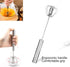 Stainless Steel Whisks, Semi-Automatic Egg Beater, Milk Frother, Hand Push Mixers for Home Kitchen (12in)