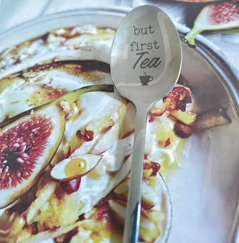 Christmas Birthday Spoon Gifts for Tea Lovers, But First Tea Spoons for Grandma Dad Tea Lover Gifts
