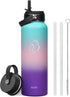 BUZIO 40oz Insulated Water Bottle, Stainless Steel Double Wall Flask, Leak Proof Sports Jug with Straw Lid