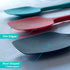 Silicone Spatula Set, High Heat Resistant Rubber Spoon Spatula, Non-Stick Spoonula with Seamless Design, 3 Pack Red