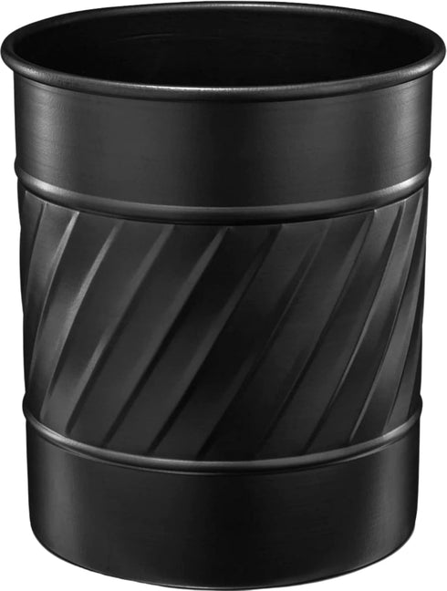 Monarch Abode 39177 Metal Handcrafted Wave Embossed Caddy, Large Utensil Holder for Kitchen Interior Organizer