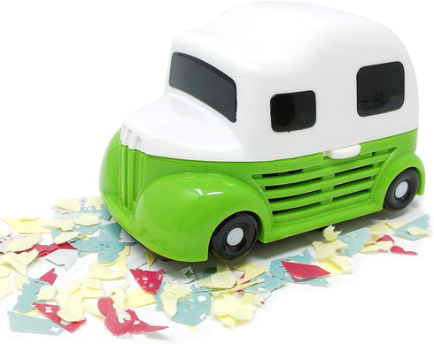 allydrew Cute Portable Mini Vacuum Cleaner, Green Truck for Home and Office