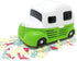 allydrew Cute Portable Mini Vacuum Cleaner, Green Truck for Home and Office