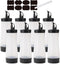 Qiuhome Condiment Squeeze Bottles Sauces Ketchup Bottles Squeeze Bottles Liquids, Oil - 12