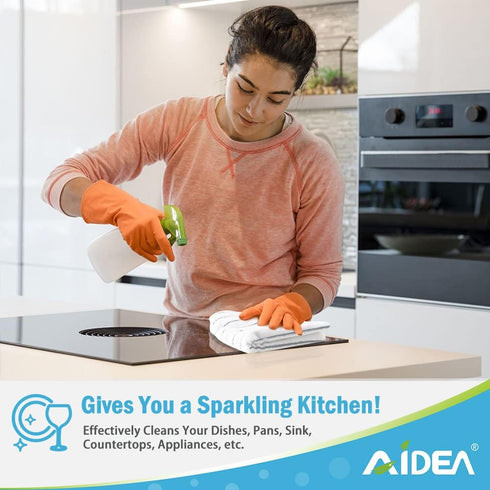 AIDEA Microfiber Kitchen Towels, 8 Pack, 18”x26”, Super Soft and Absorbent Dish Towels for Kitchen, Home (Grey/White)