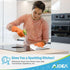 AIDEA Microfiber Kitchen Towels, 8 Pack, 18”x26”, Super Soft and Absorbent Dish Towels for Kitchen, Home (Grey/White)