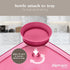 Madesmart Dinner Plate with Collapsible Dip Bowl for Meals and Appetizers; Reusable Serving Plate with Multipurpose